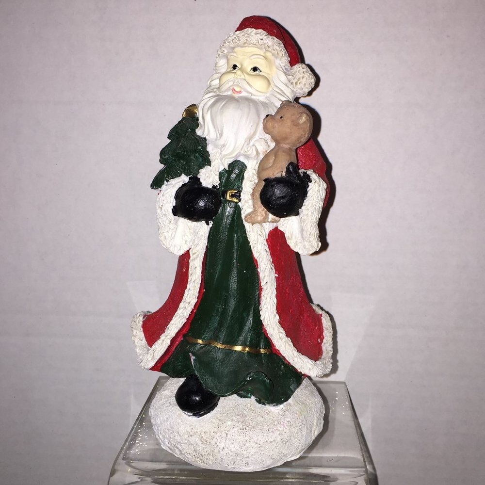 Santa Figurine Resin Christmas Collectible